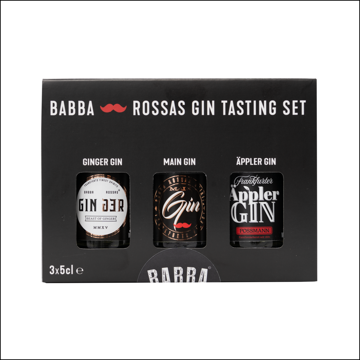 Babba-Rossas Gin Tasting Set, 3x5cl